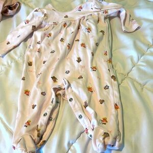 Ralph Lauren baby long sleeve romper pink teddy RL. Size 6 months